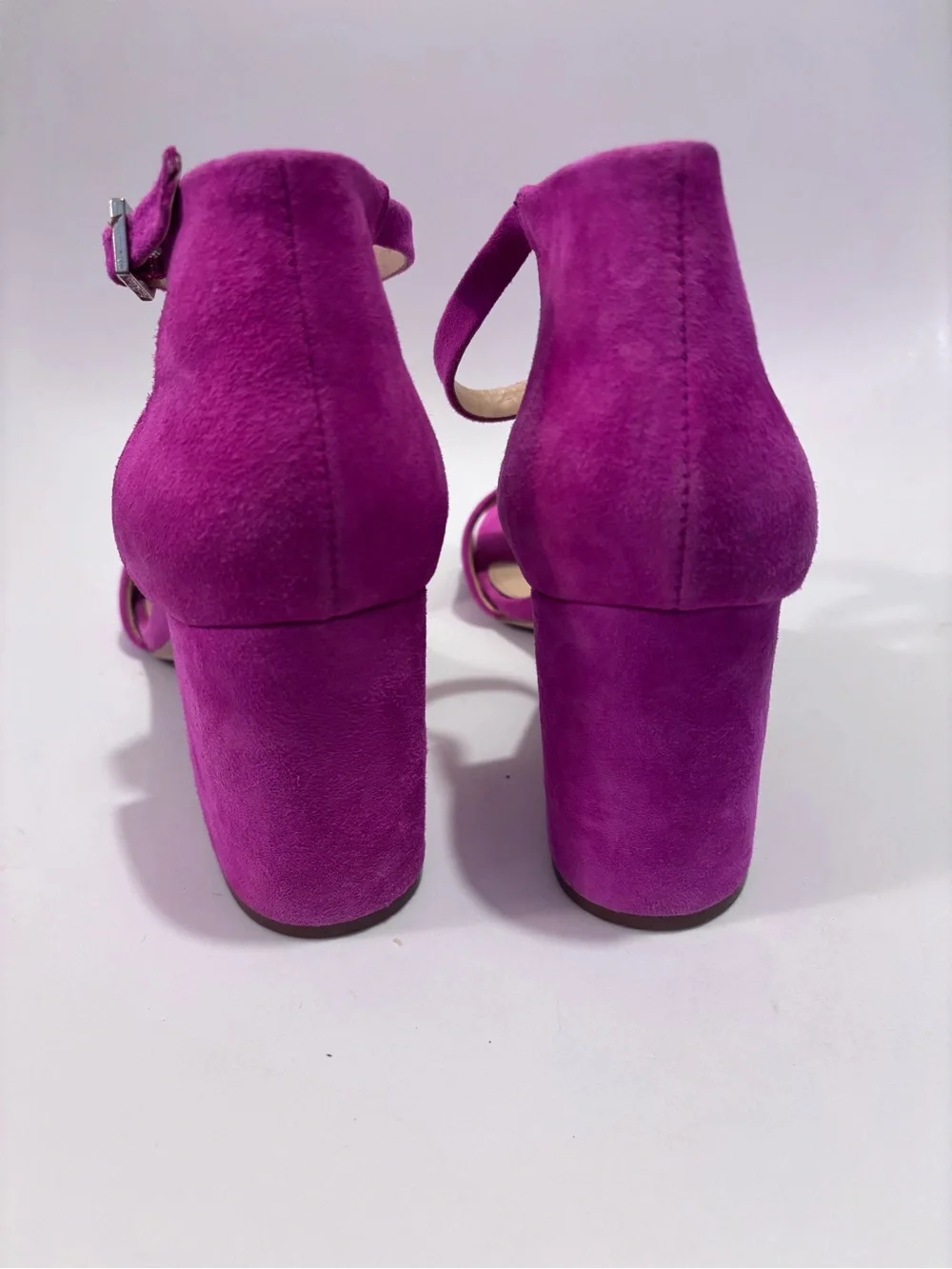 Sam Edelman Hot Pink Block Heels Wedding Guest Size 10 - Picture 3 of 5